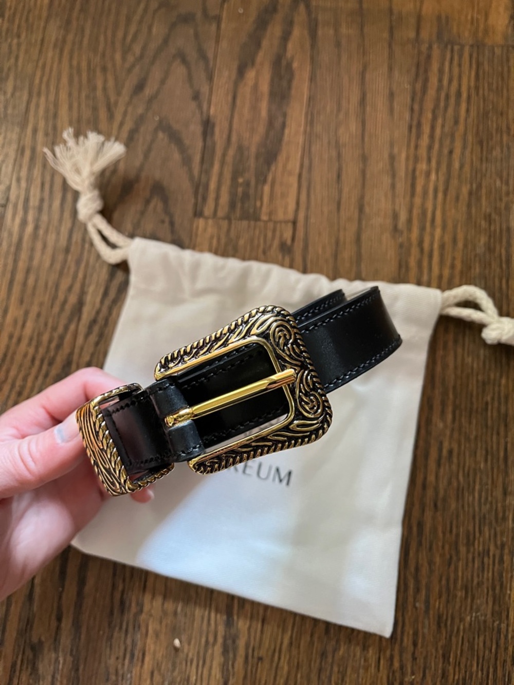 Aureum Leather Belt NW0T - Picture 7 of 8